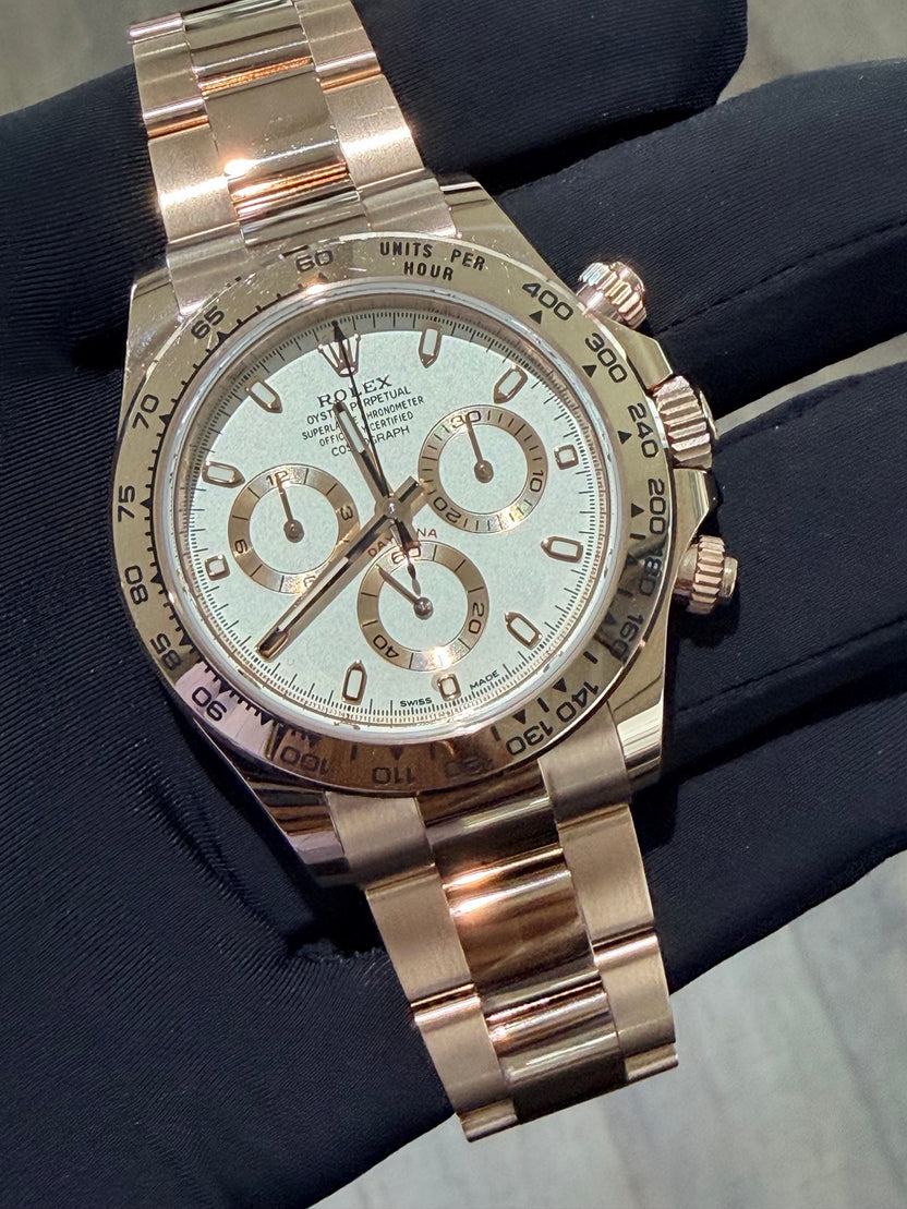 Rolex Daytona 116505 Rose Gold Ivory Dial - MINT