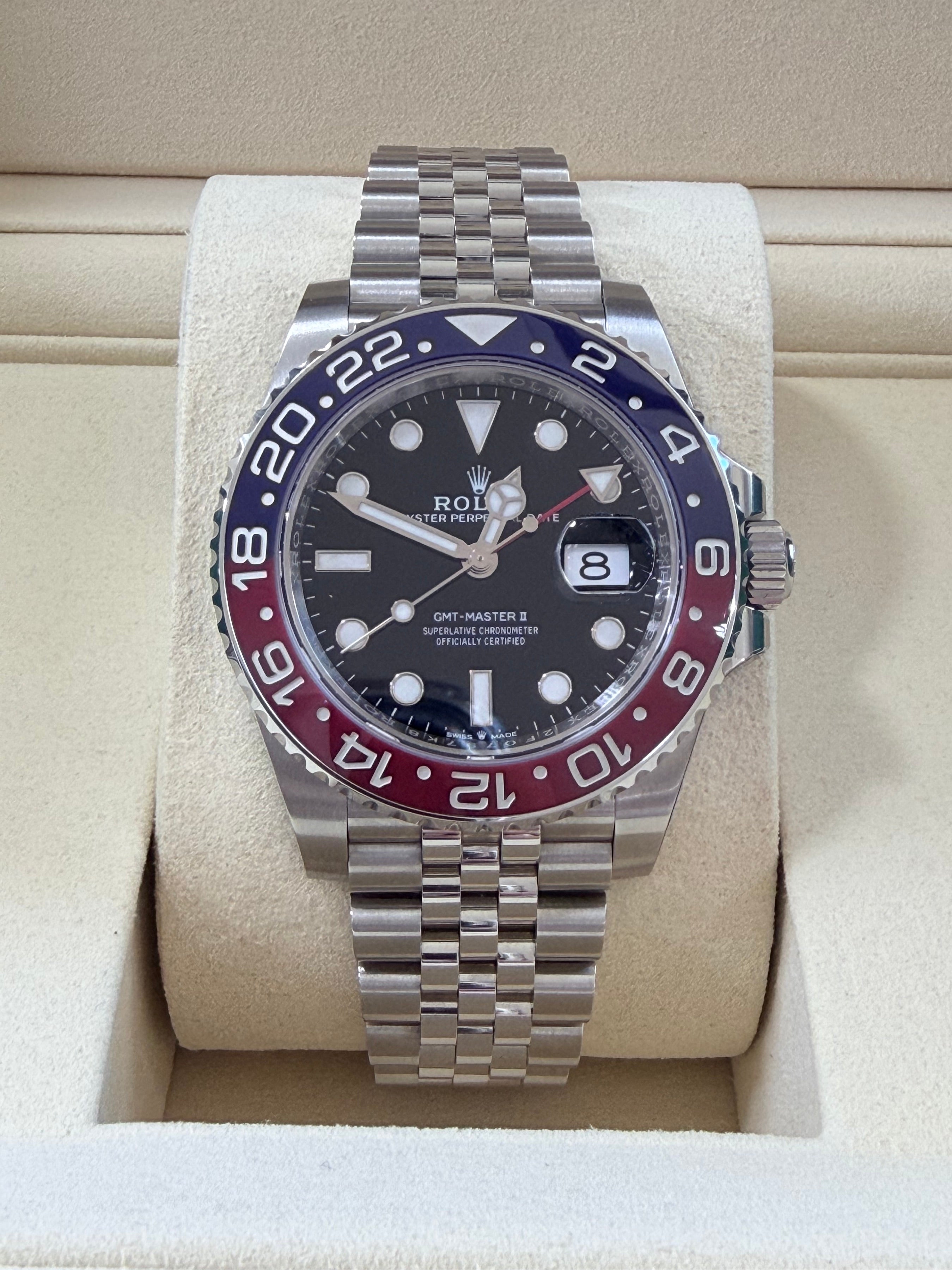 2025 Rolex GMT-Master II "Pepsi" 126710BLRO Jubilee – New | Full Set